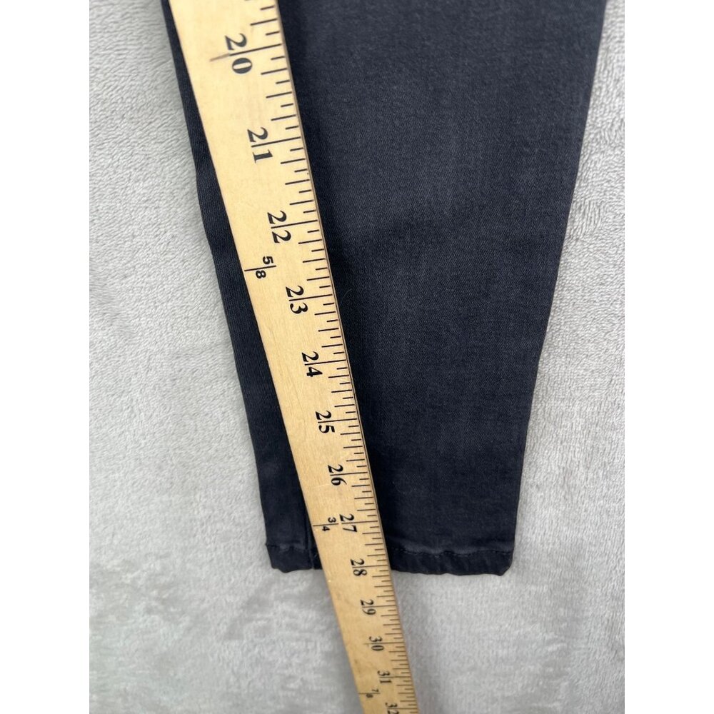 Reformation Womens Black Mid Skinny Jeans With Distressed Knees Size 26 - Picture 8 of 16